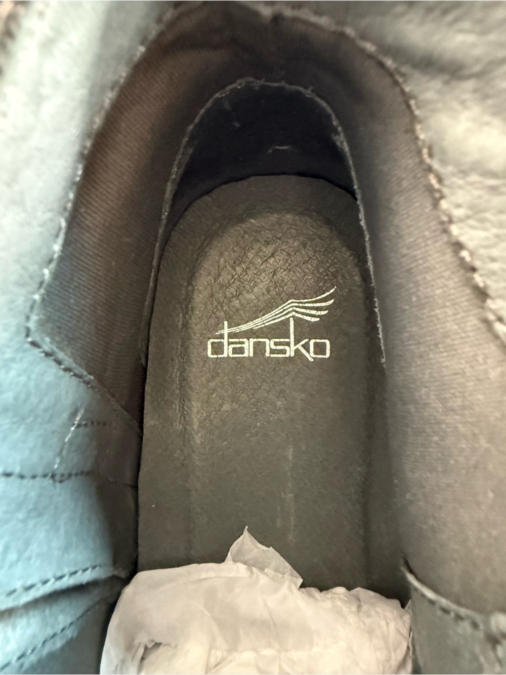 Dansko Shirley Wedge Black Leather Ankle Boots Booties Size 38 LIKE NEW EUC - Picture 11 of 14